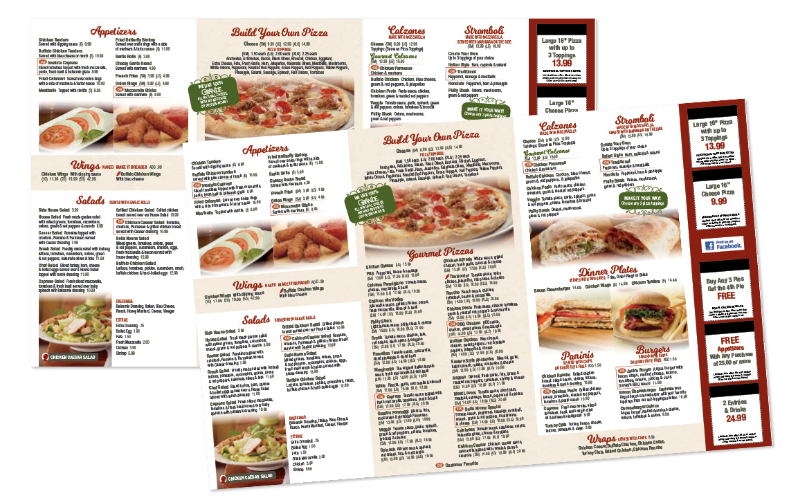 Traditional Takeout Menu (10.5x17)