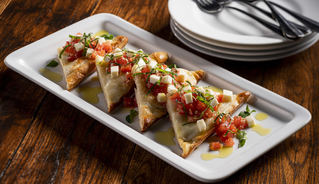 Cheesy Bruschetta Flatbread