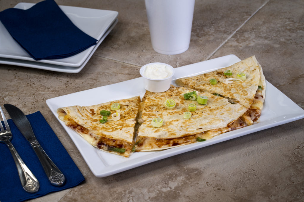 smoked chicken quesadilla